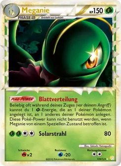 Karte Meganie aus HeartGold SoulSilver, Nummer 109/123