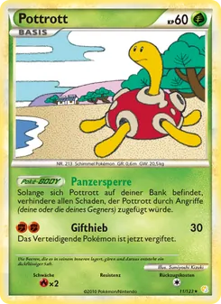 Karte Pottrott aus HeartGold SoulSilver, Nummer 11/123