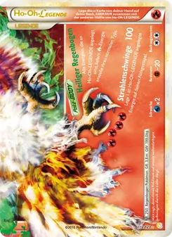 Karte Ho-Oh LEGENDE aus HeartGold SoulSilver, Nummer 112/123