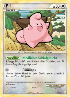 Karte Pii aus HeartGold SoulSilver, Nummer 17/123