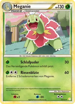 Karte Meganie aus HeartGold SoulSilver, Nummer 26/123