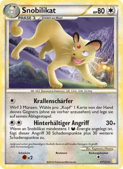 Karte Snobilikat aus HeartGold SoulSilver, Nummer 27/123