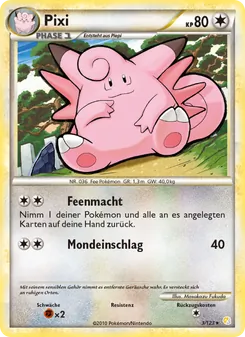 Karte Pixi aus HeartGold SoulSilver, Nummer 3/123