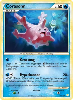 Karte Corasonn aus HeartGold SoulSilver, Nummer 37/123