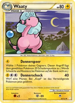 Karte Waaty aus HeartGold SoulSilver, Nummer 42/123