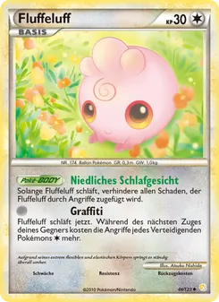 Karte Fluffeluff aus HeartGold SoulSilver, Nummer 44/123
