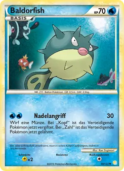 Karte Baldorfish aus HeartGold SoulSilver, Nummer 50/123