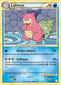 Karte Lahmus aus HeartGold SoulSilver, Nummer 52/123