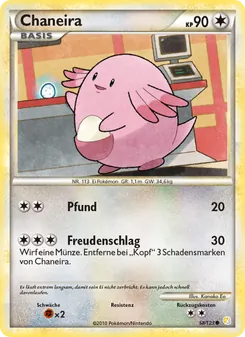 Karte Chaneira aus HeartGold SoulSilver, Nummer 58/123
