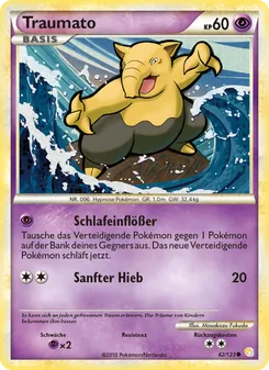 Karte Traumato aus HeartGold SoulSilver, Nummer 62/123