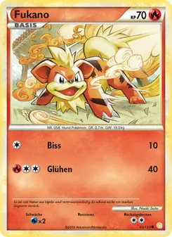 Karte Fukano aus HeartGold SoulSilver, Nummer 65/123