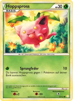 Karte Hoppspross aus HeartGold SoulSilver, Nummer 67/123