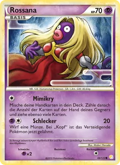 Karte Rossana aus HeartGold SoulSilver, Nummer 69/123