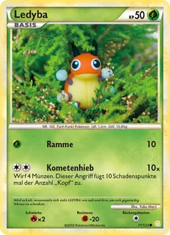 Karte Ledyba aus HeartGold SoulSilver, Nummer 71/123