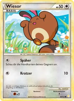 Karte Wiesor aus HeartGold SoulSilver, Nummer 80/123
