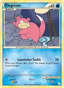 Karte Flegmon aus HeartGold SoulSilver, Nummer 81/123