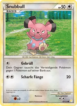 Karte Snubbull aus HeartGold SoulSilver, Nummer 82/123