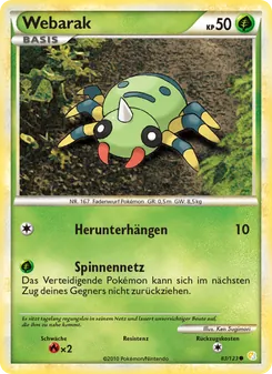 Karte Webarak aus HeartGold SoulSilver, Nummer 83/123