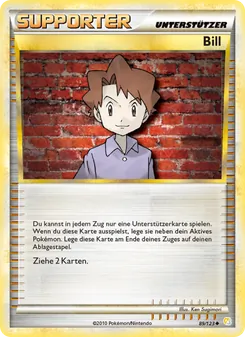 Karte Bill aus HeartGold SoulSilver, Nummer 89/123