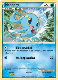 Karte Manaphy aus Entfesselt, Nummer 3/95