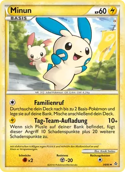 Karte Minun aus Entfesselt, Nummer 34/95