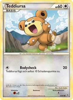 Karte Teddiursa aus Entfesselt, Nummer 65/95