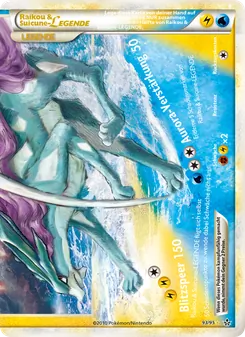 Karte Raikou & Suicune LEGENDE aus Entfesselt, Nummer 93/95