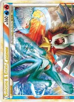 Karte Suicune & Entei LEGENDE aus Entfesselt, Nummer 94/95