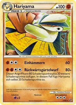Karte Hariyama aus Unerschrocken, Nummer 14/90