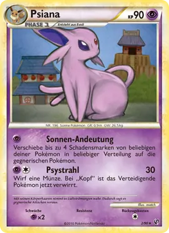 Karte Psiana aus Unerschrocken, Nummer 2/90