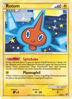 Karte Rotom aus Unerschrocken, Nummer 20/90
