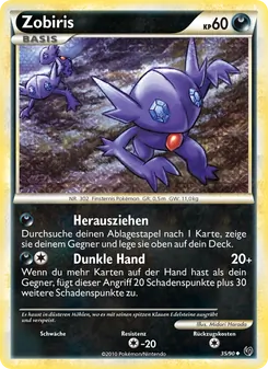 Karte Zobiris aus Unerschrocken, Nummer 35/90