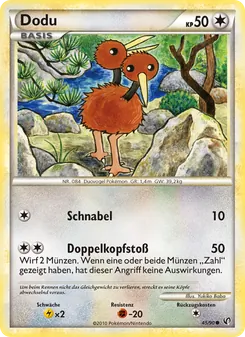 Karte Dodu aus Unerschrocken, Nummer 45/90
