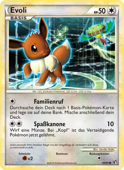 Karte Evoli aus Unerschrocken, Nummer 48/90