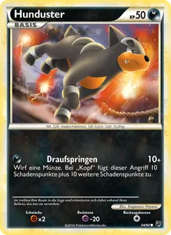 Karte Hunduster aus Unerschrocken, Nummer 54/90