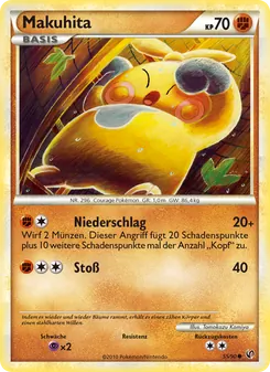 Karte Makuhita aus Unerschrocken, Nummer 55/90