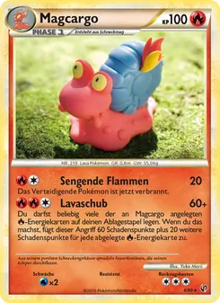 Karte Magcargo aus Unerschrocken, Nummer 6/90