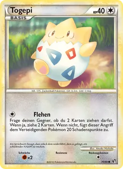 Karte Togepi aus Unerschrocken, Nummer 70/90