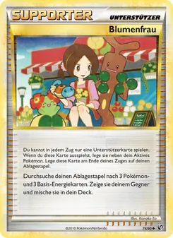 Karte Blumenfrau aus Unerschrocken, Nummer 74/90