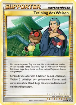 Karte Training des Weisen aus Unerschrocken, Nummer 77/90