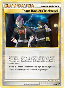 Karte Team Rockets Trickserei aus Unerschrocken, Nummer 78/90