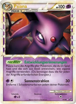 Karte Psiana aus Unerschrocken, Nummer 81/90