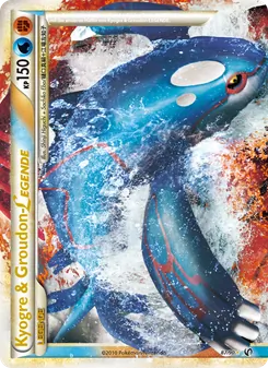 Karte Kyogre & Groudon LEGENDE aus Unerschrocken, Nummer 87/90