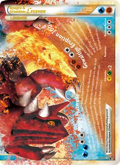 Karte Kyogre & Groudon LEGENDE aus Unerschrocken, Nummer 88/90