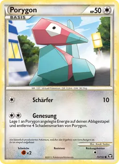Karte Porygon aus Triumph, Nummer 73/102