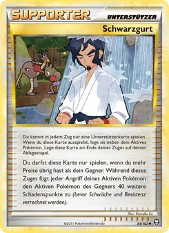 Karte Schwarzgurt aus Triumph, Nummer 85/102