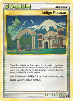Karte Indigo Plateau aus Triumph, Nummer 86/102