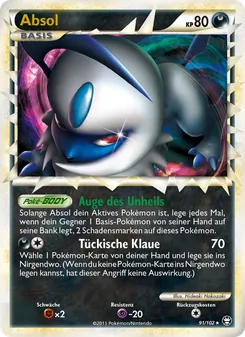 Karte Absol aus Triumph, Nummer 91/102