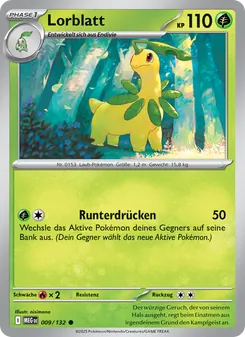 Karte Lorblatt aus Mega-Entwicklung, Nummer 009/132