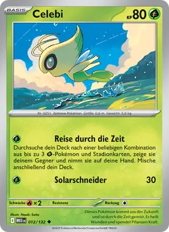 Karte Celebi aus Mega-Entwicklung, Nummer 012/132